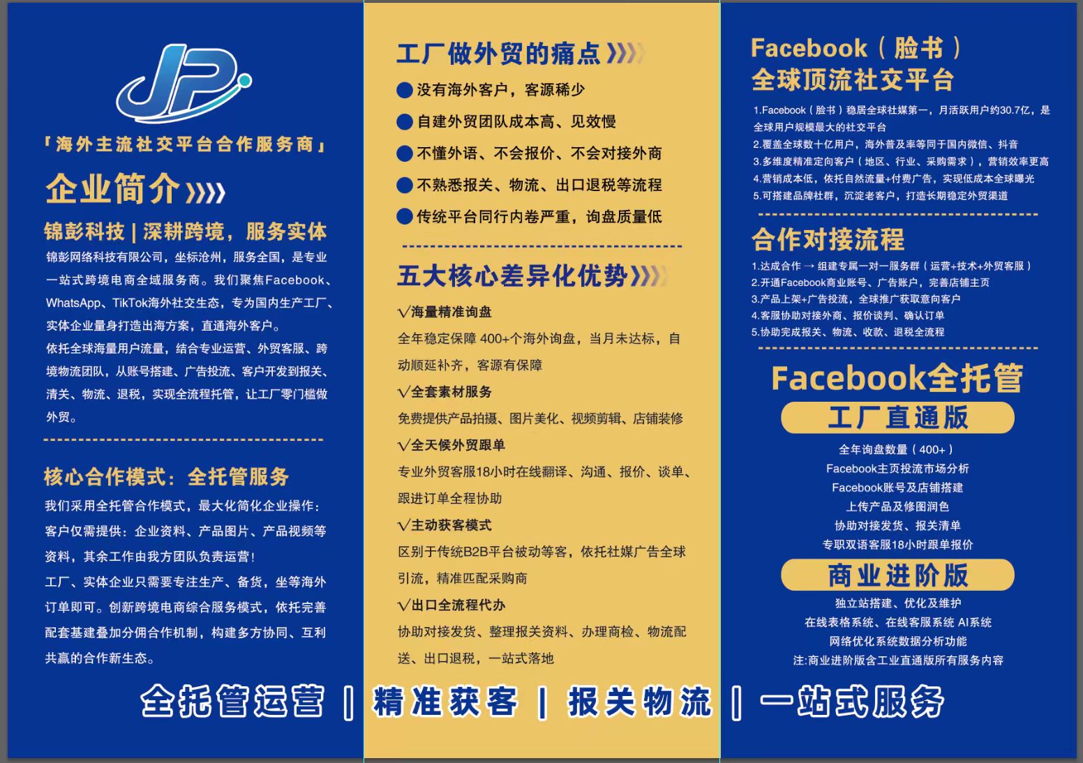 锦彭科技服务介绍宣传页